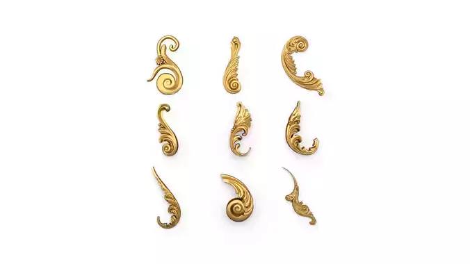 Acanthus Leaves Collection 10