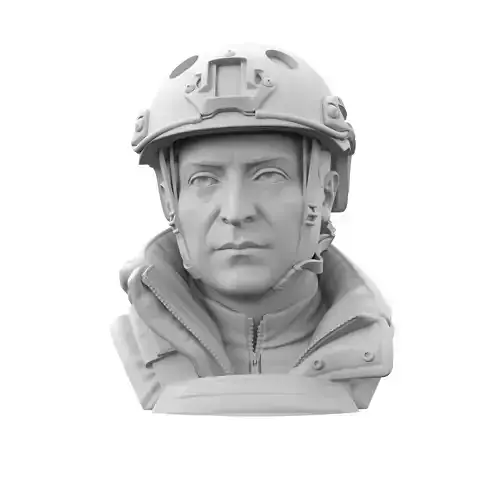 Volodymyr Zelensky 3D print model