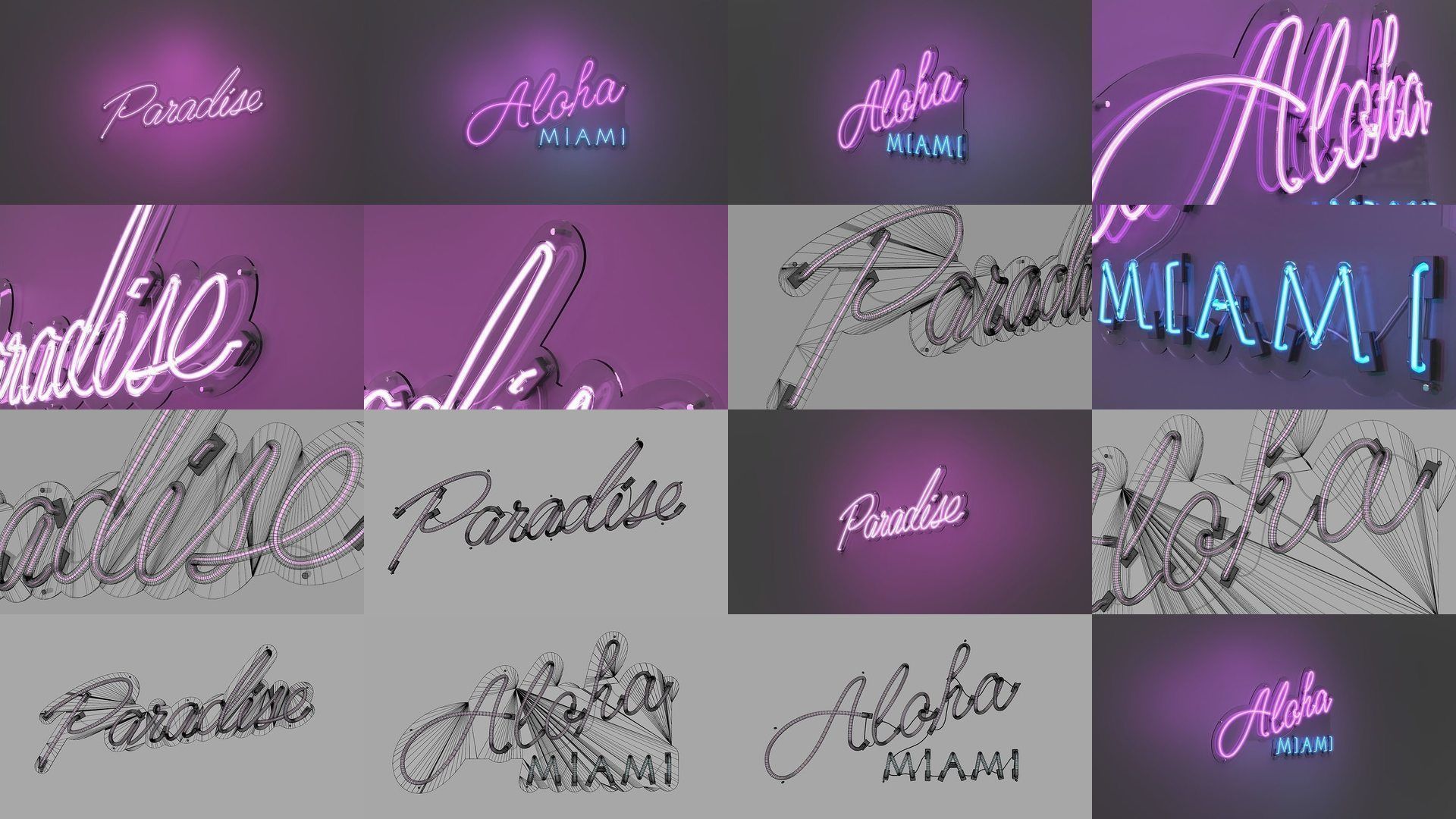 First 50 Neon Signs - NEONPLEX SPECIAL PACK 3D Model Collection_5