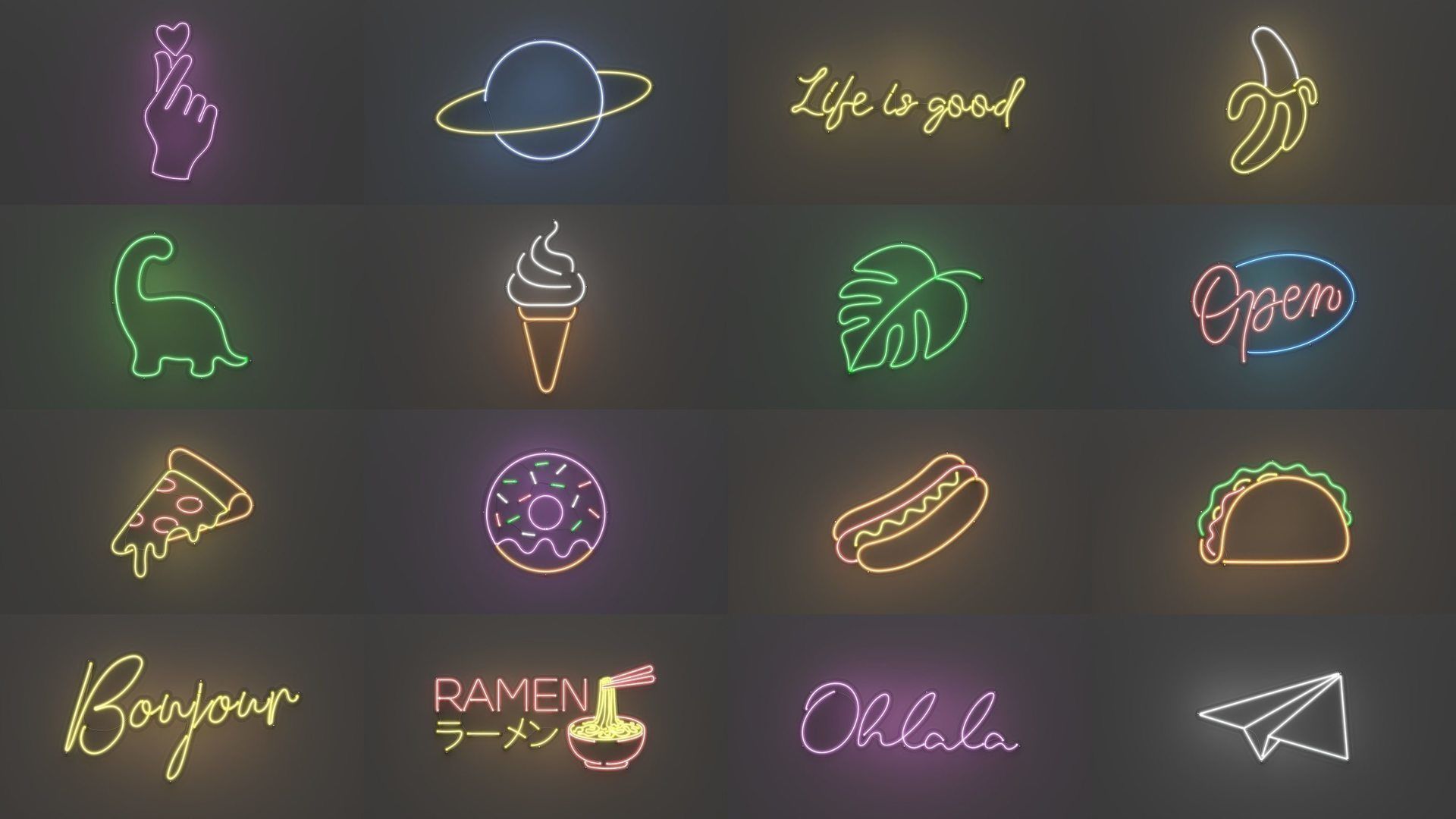 First 50 Neon Signs - NEONPLEX SPECIAL PACK 3D Model Collection_1