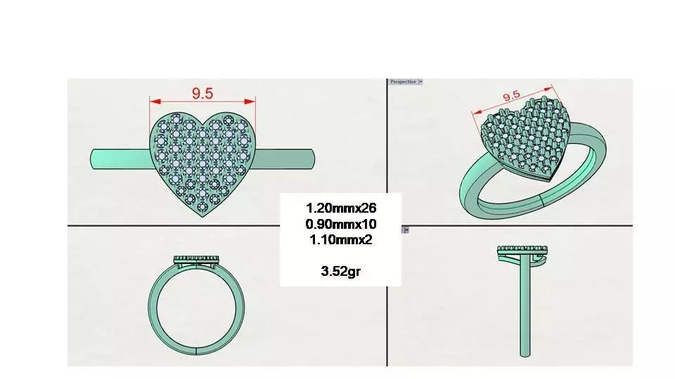 13 Models St Valentines Jewlry Set All RHINO FILES 3D print model