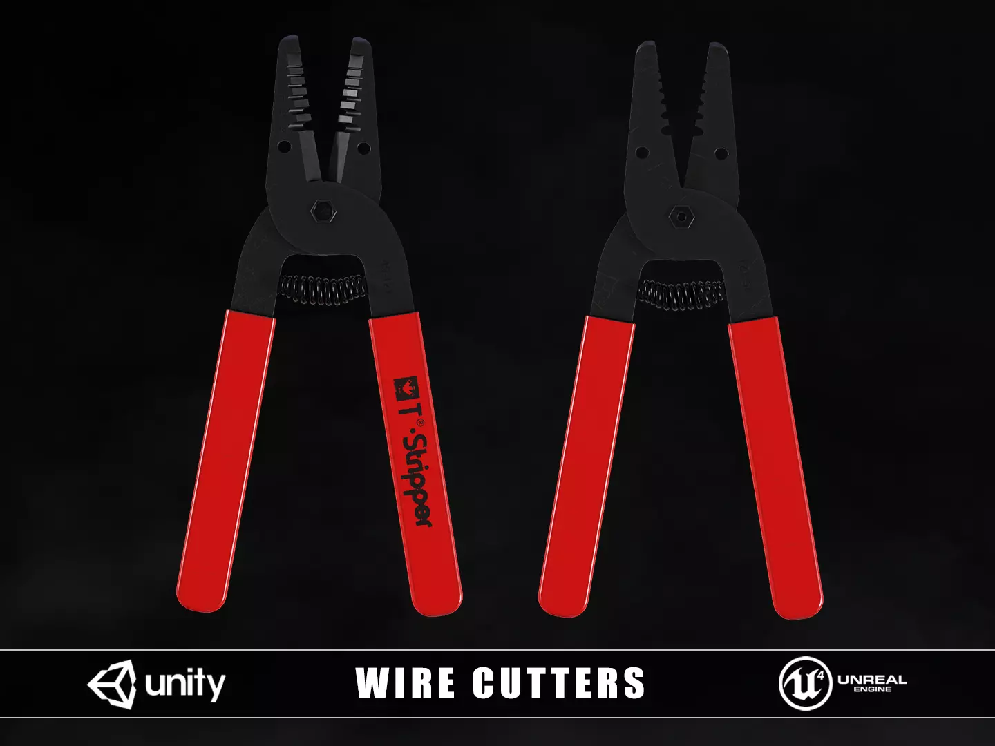 Wire Cutters Low-poly 3D model