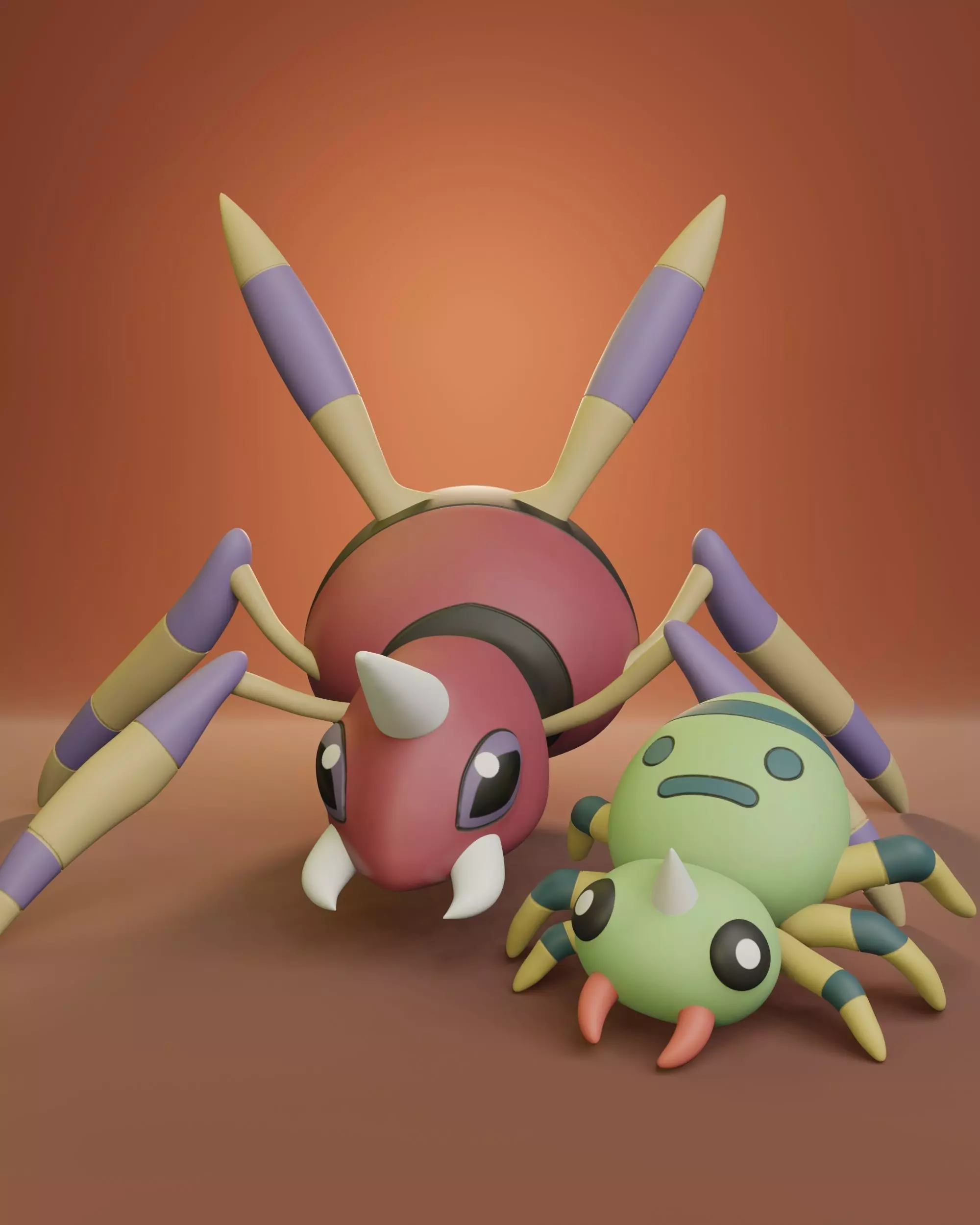 Pokemon - Spinarak and Ariados 3D print model_0