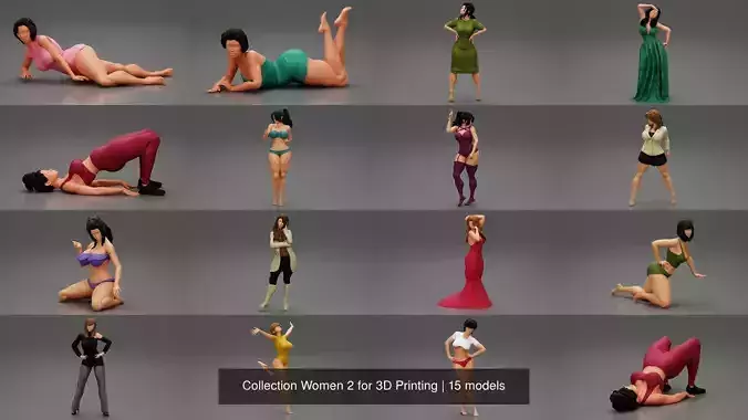 Collection Women 2 for 3D Printing 