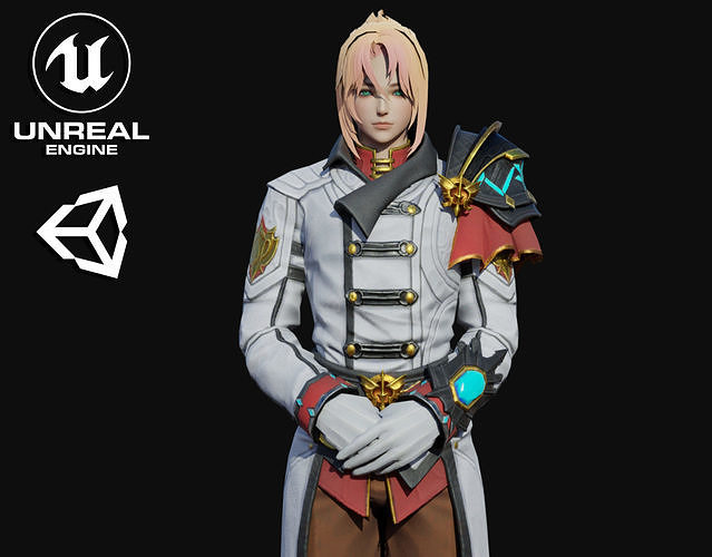 Lord Gentleman Low-poly 3D model