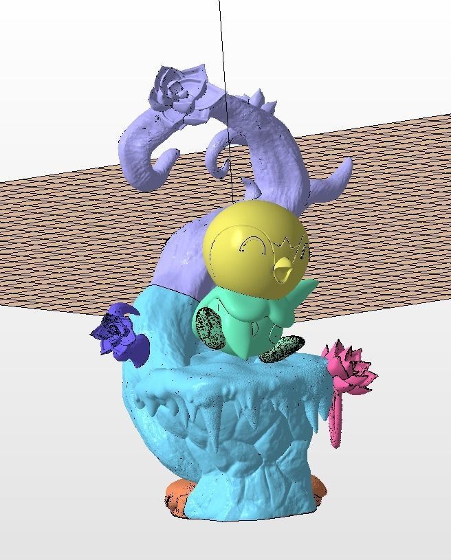 Piplup Pokemon Statue 3D print model_2