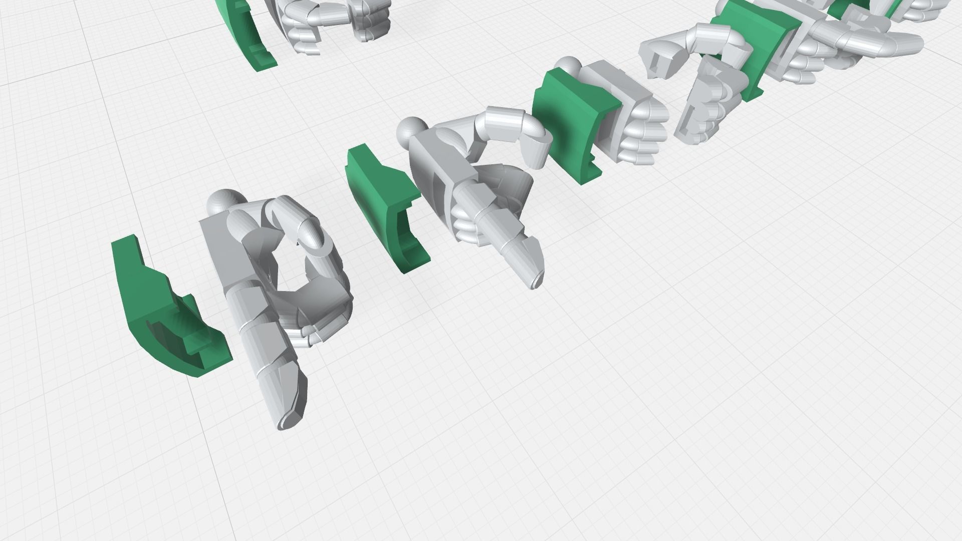 -MHO01- 1-144 Mecha Robot MS high detailed round shaped hands 3D print model_4