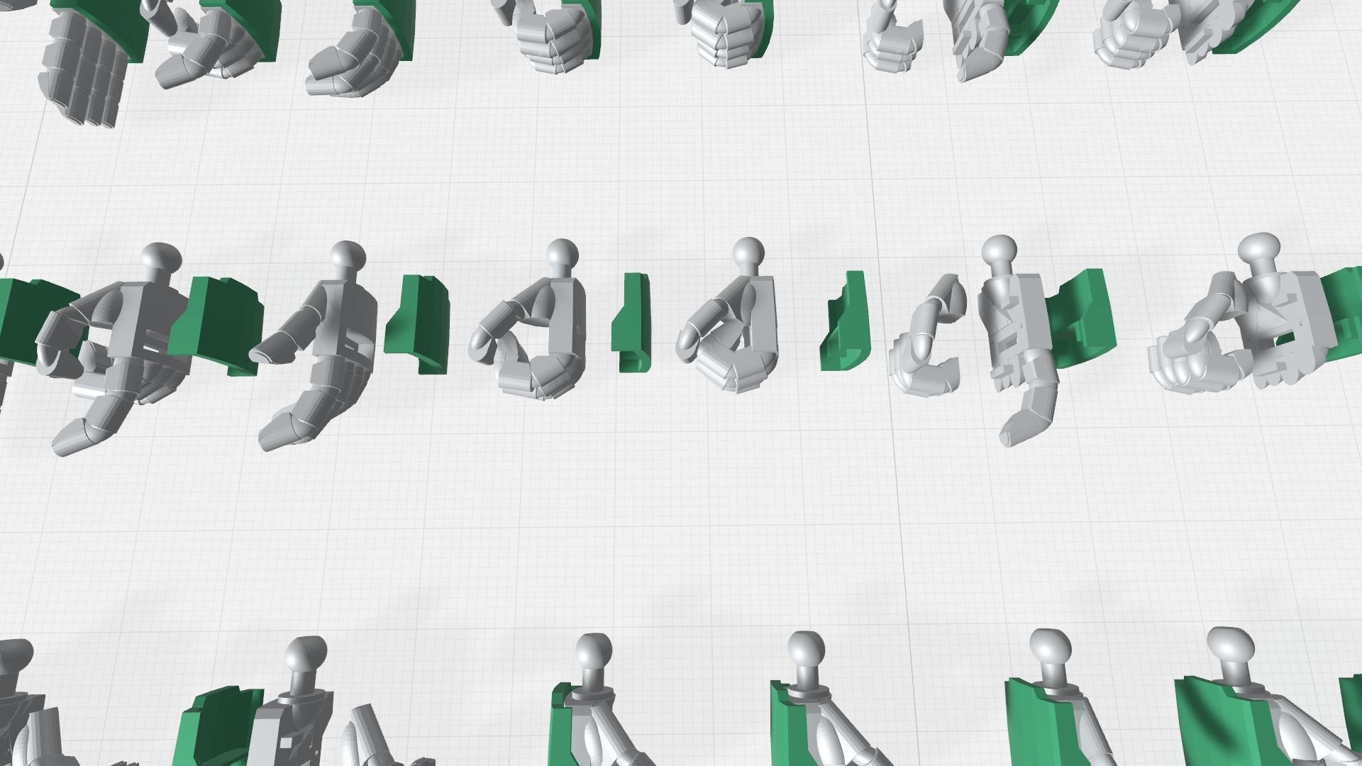 -MHO01- 1-144 Mecha Robot MS high detailed round shaped hands 3D print model_1