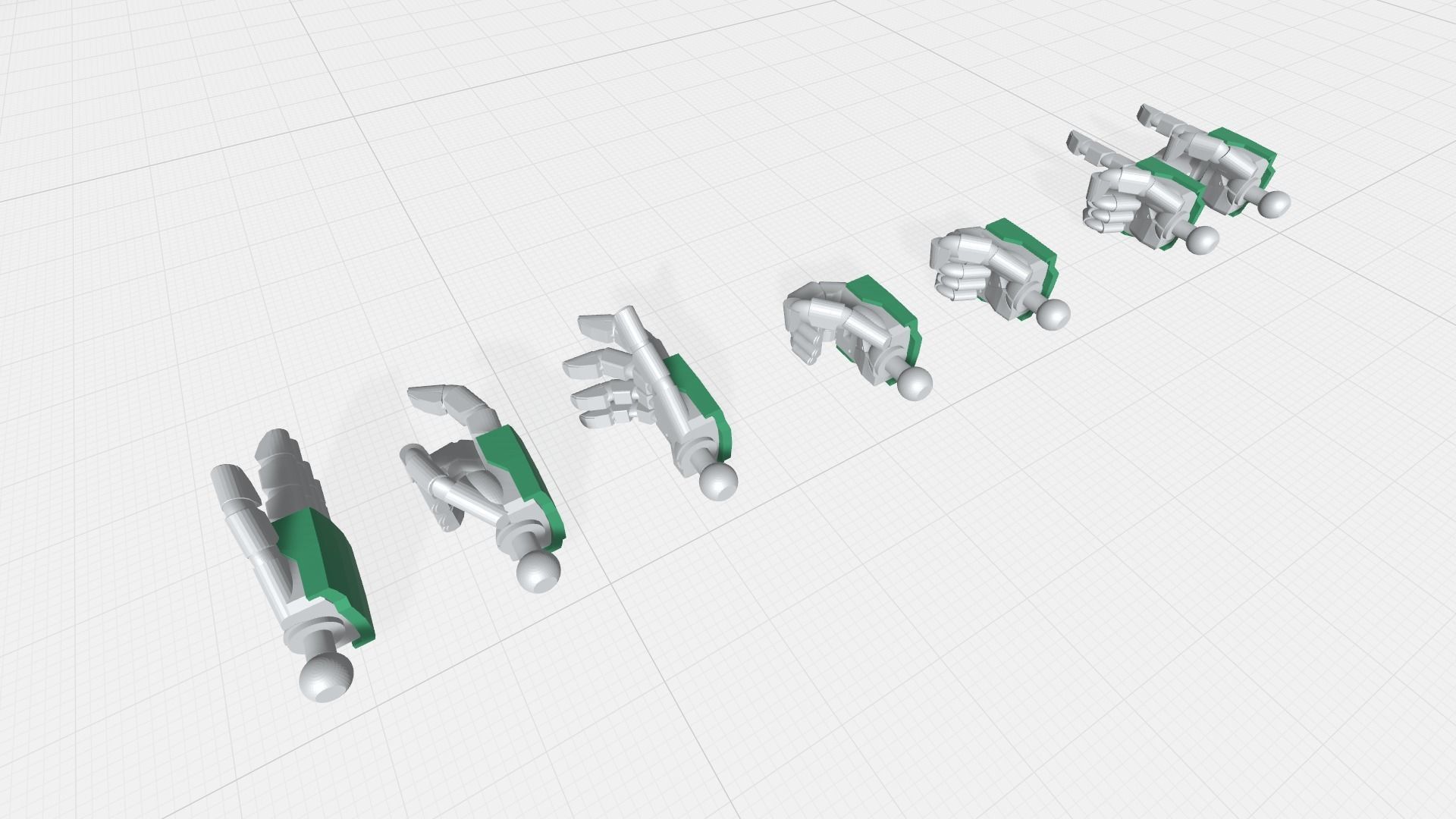 -MHO01- 1-144 Mecha Robot MS high detailed round shaped hands 3D print model_11