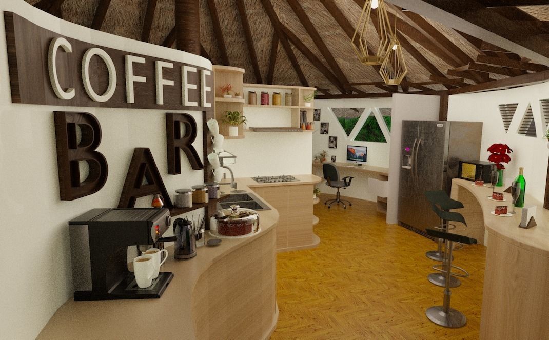Bar Coffee - Cafe Bar 3D model_3