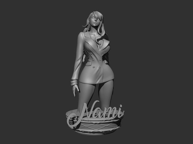 Nami One Piece Secretary outfit 3D print model