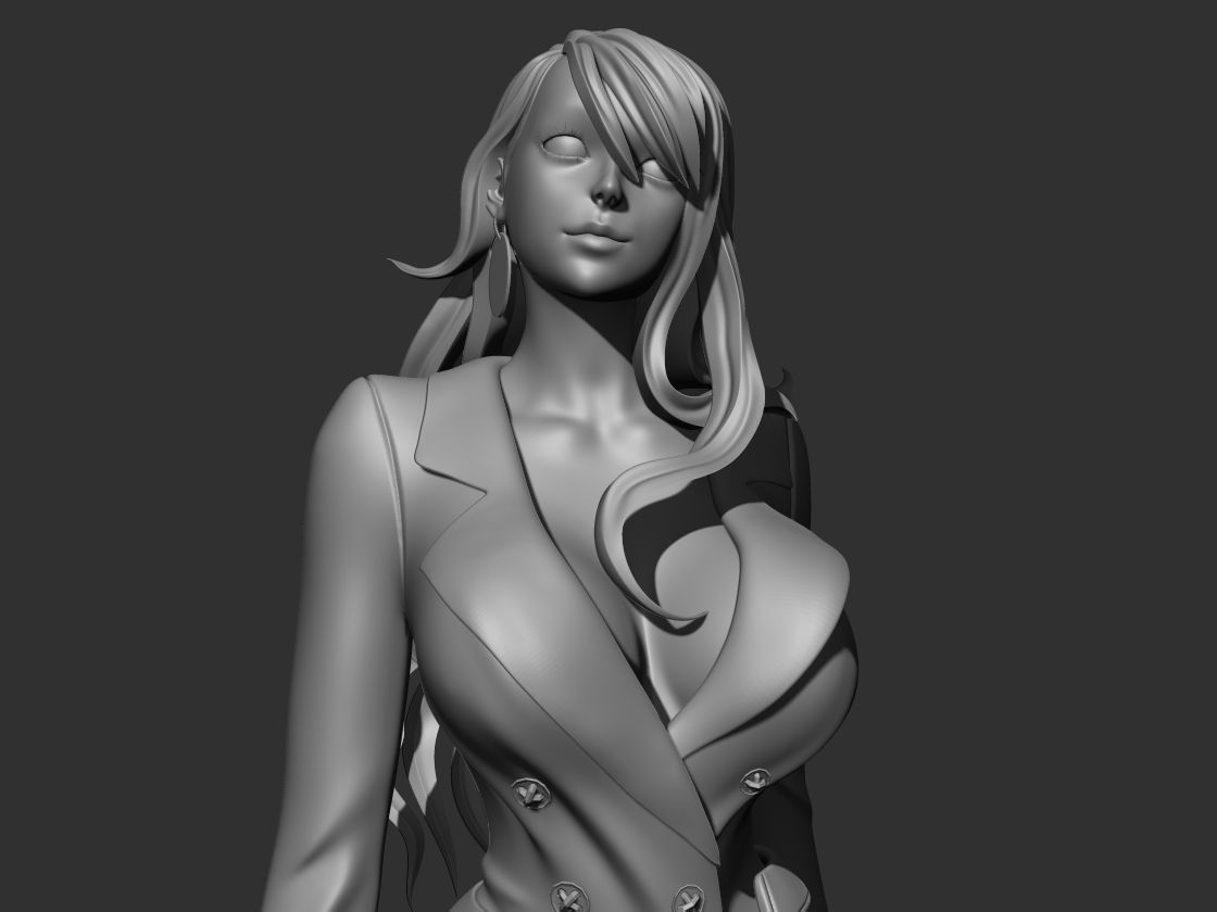 Nami One Piece Secretary outfit 3D print model_1