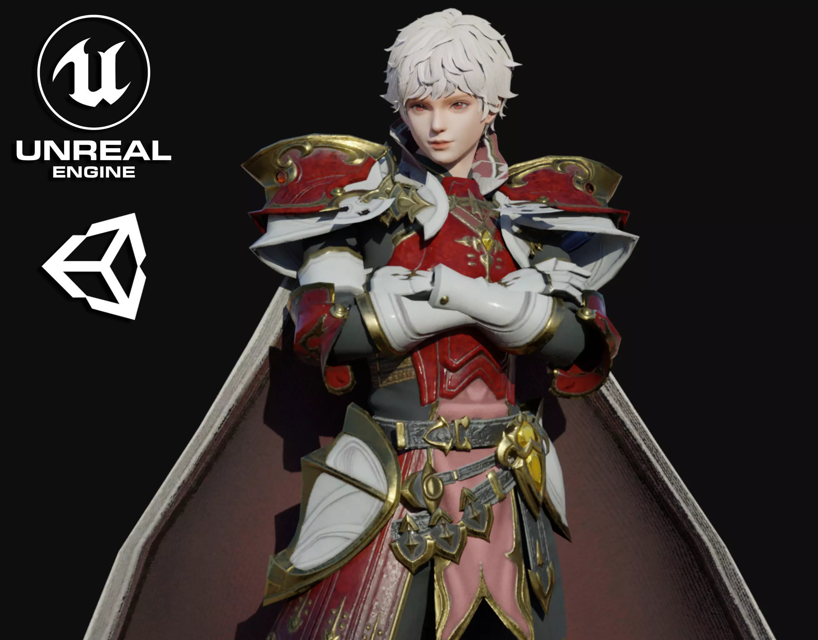 Knight Lord Low-poly 3D model_0