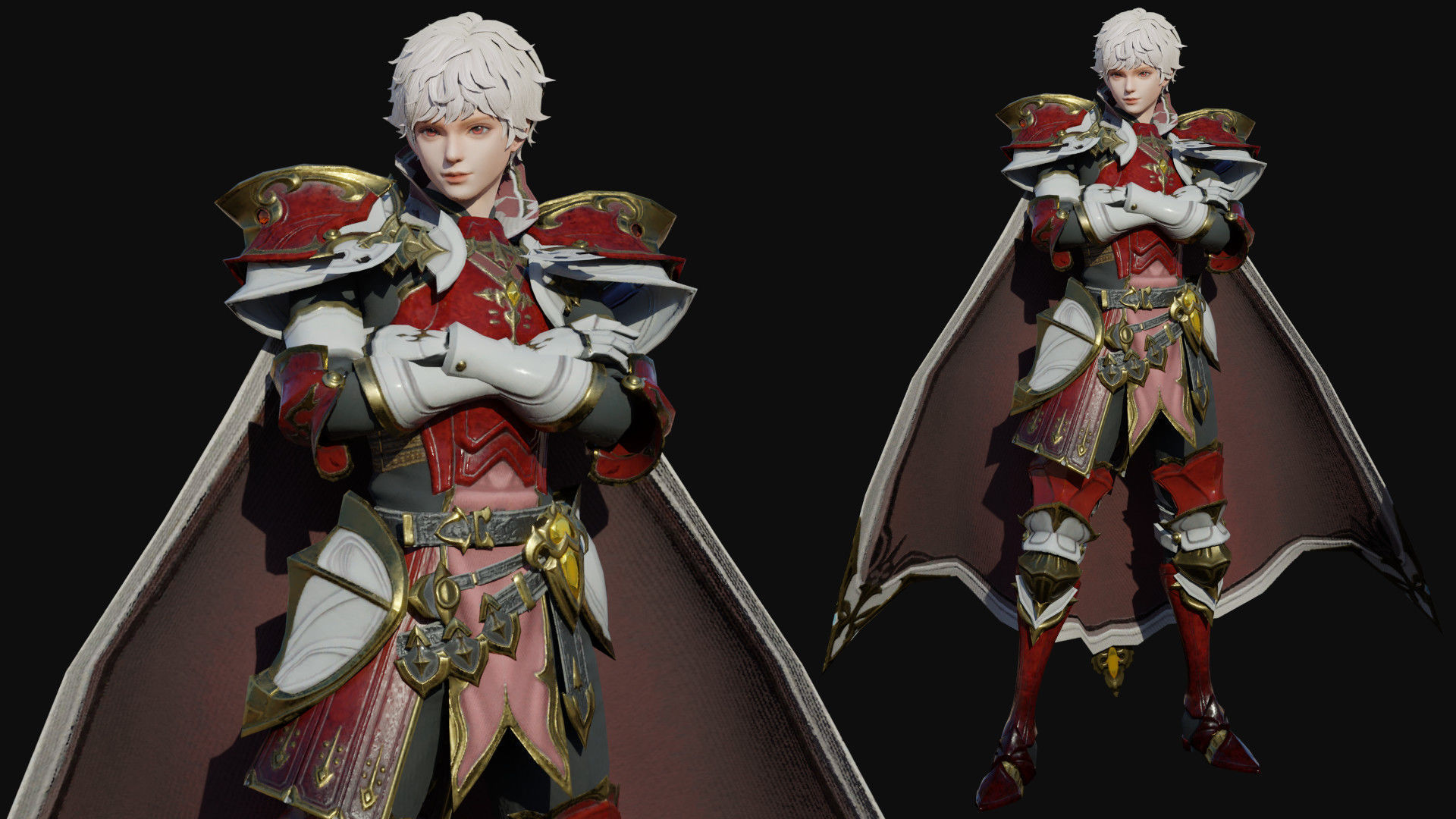 Knight Lord Low-poly 3D model_3