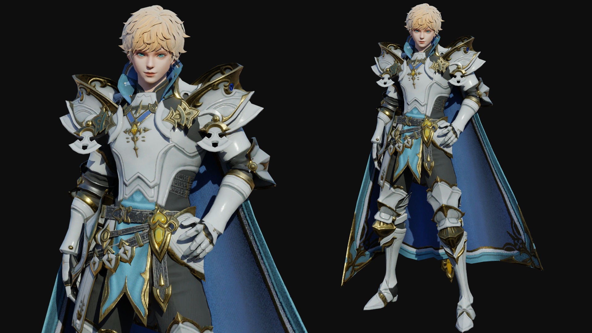 Knight Lord Low-poly 3D model_1