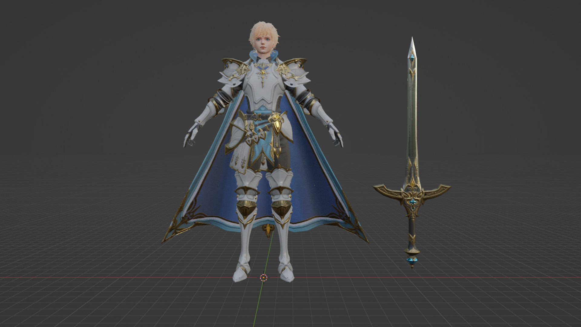 Knight Lord Low-poly 3D model_4