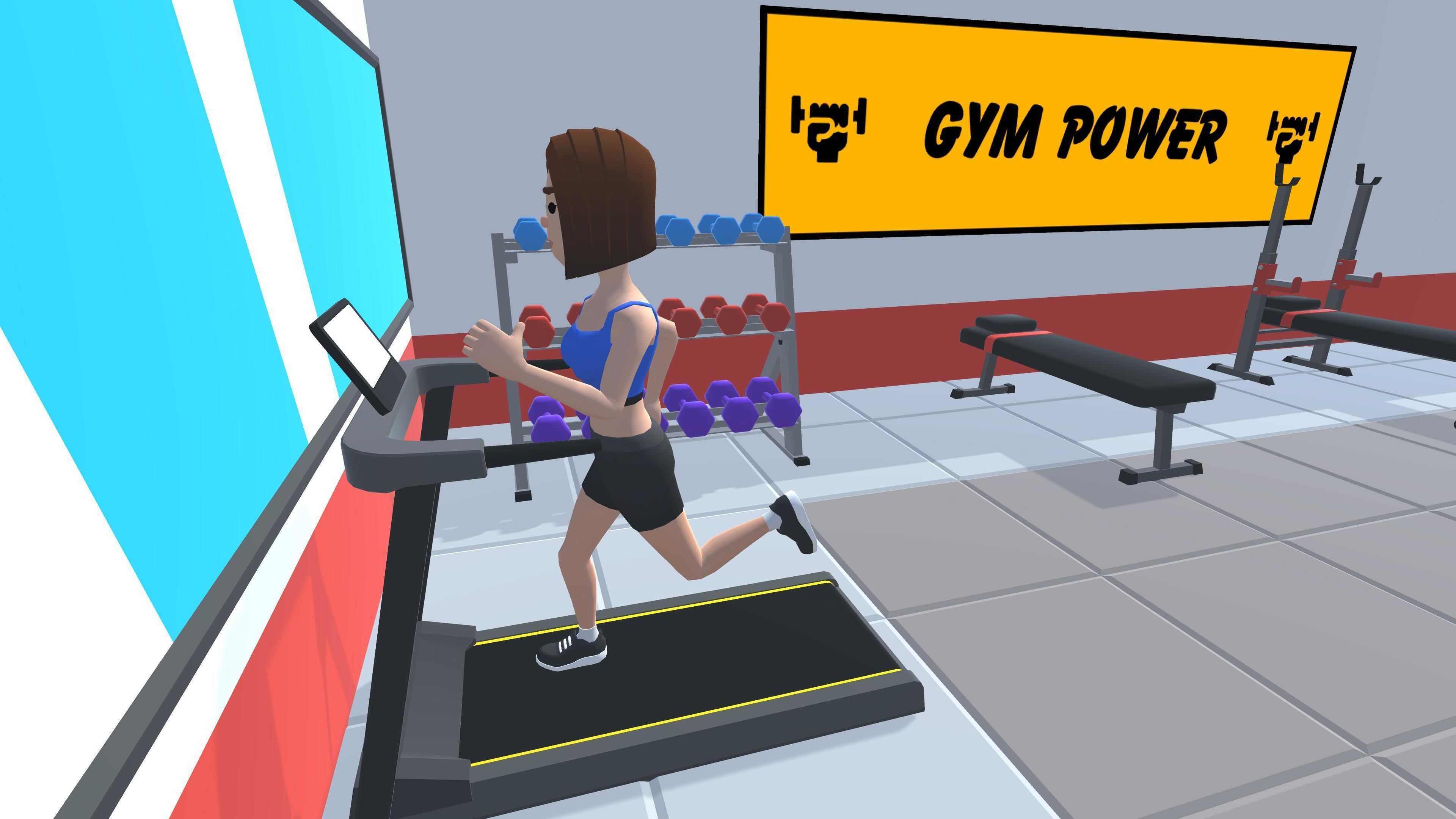 HYPER CASUAL SIMPLE GYM Low-poly 3D model_3