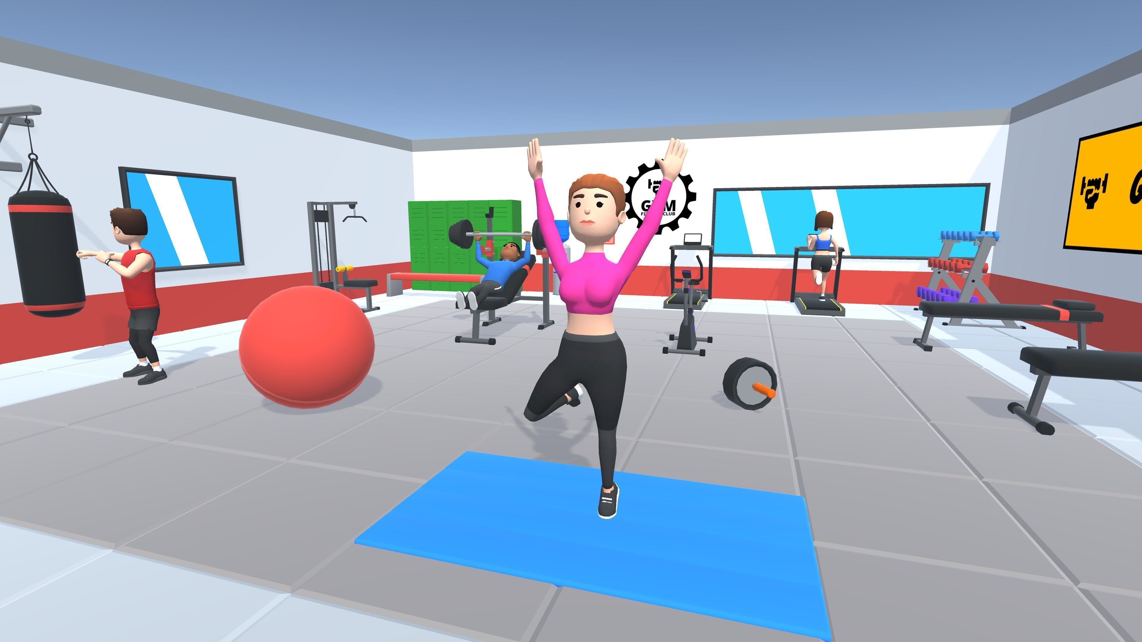 HYPER CASUAL SIMPLE GYM Low-poly 3D model_5