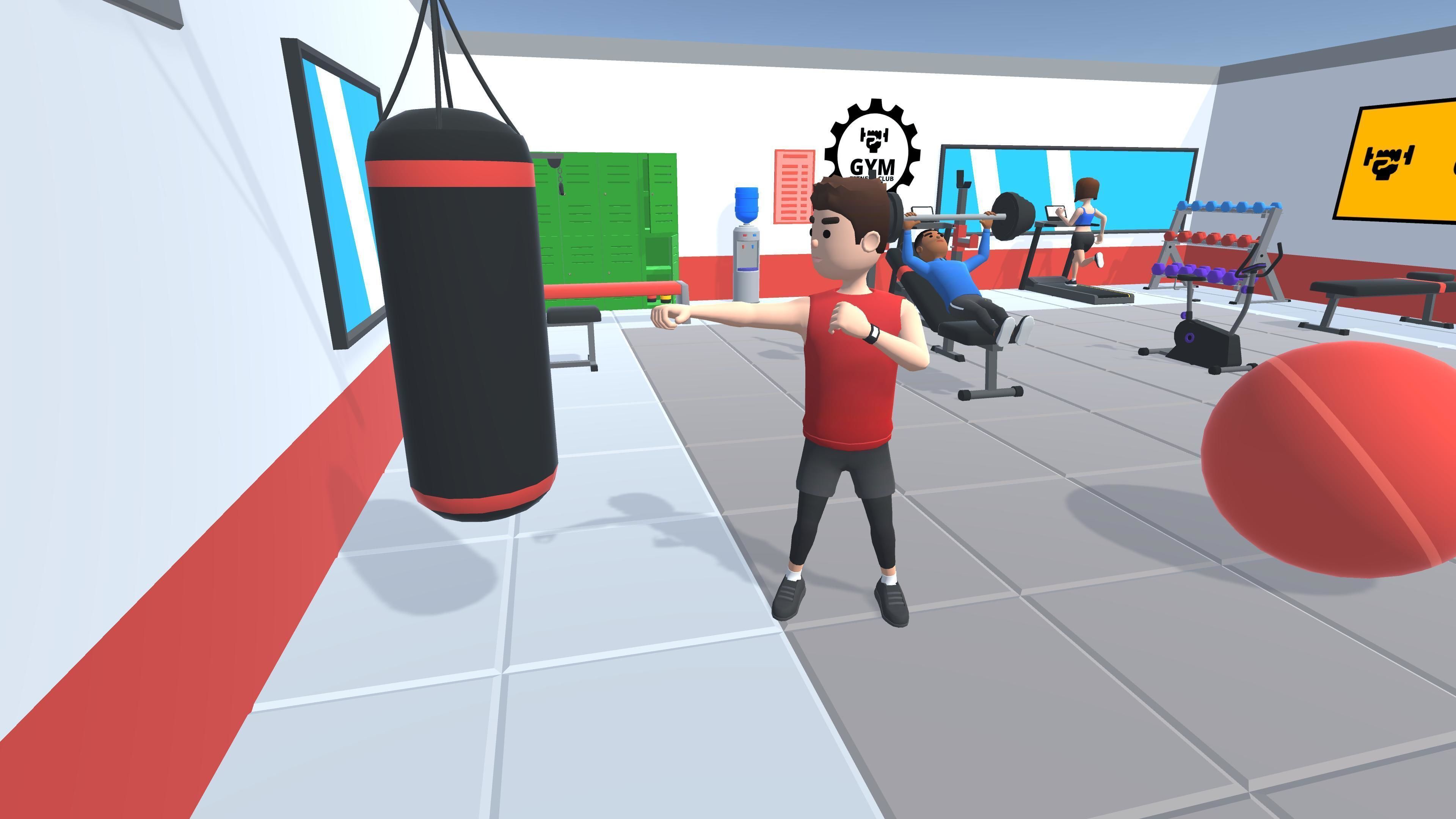 HYPER CASUAL SIMPLE GYM Low-poly 3D model_4