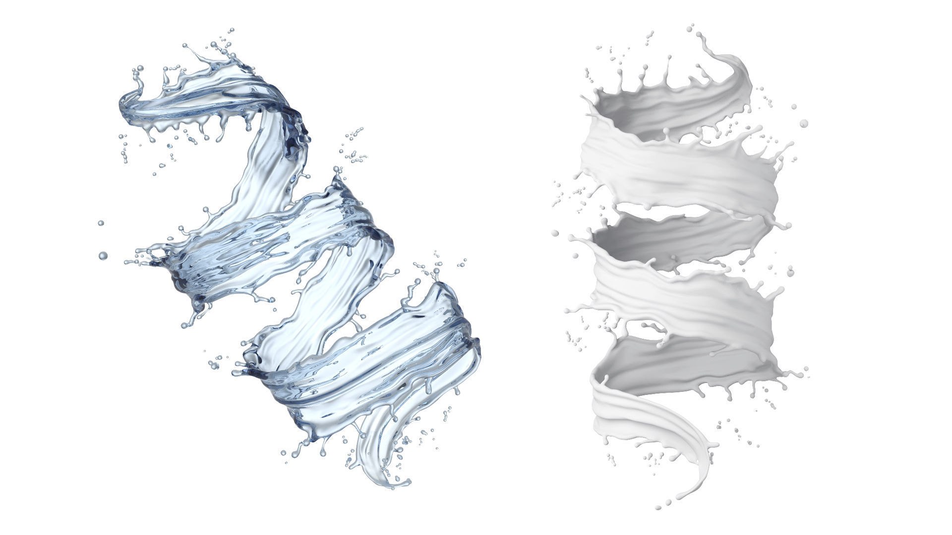 3D Shampoo Bottle with Liquid splash 3D model_5