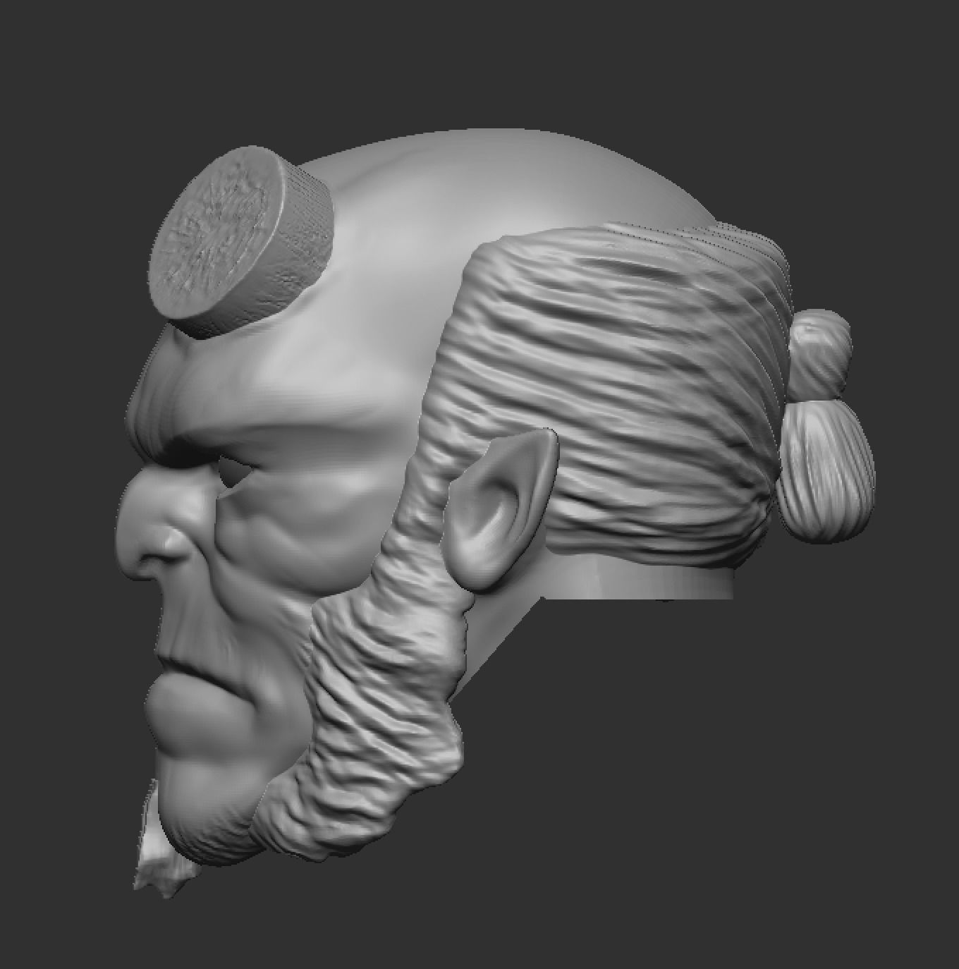 Hellboy Headsculpt Bundle  3D print model_1