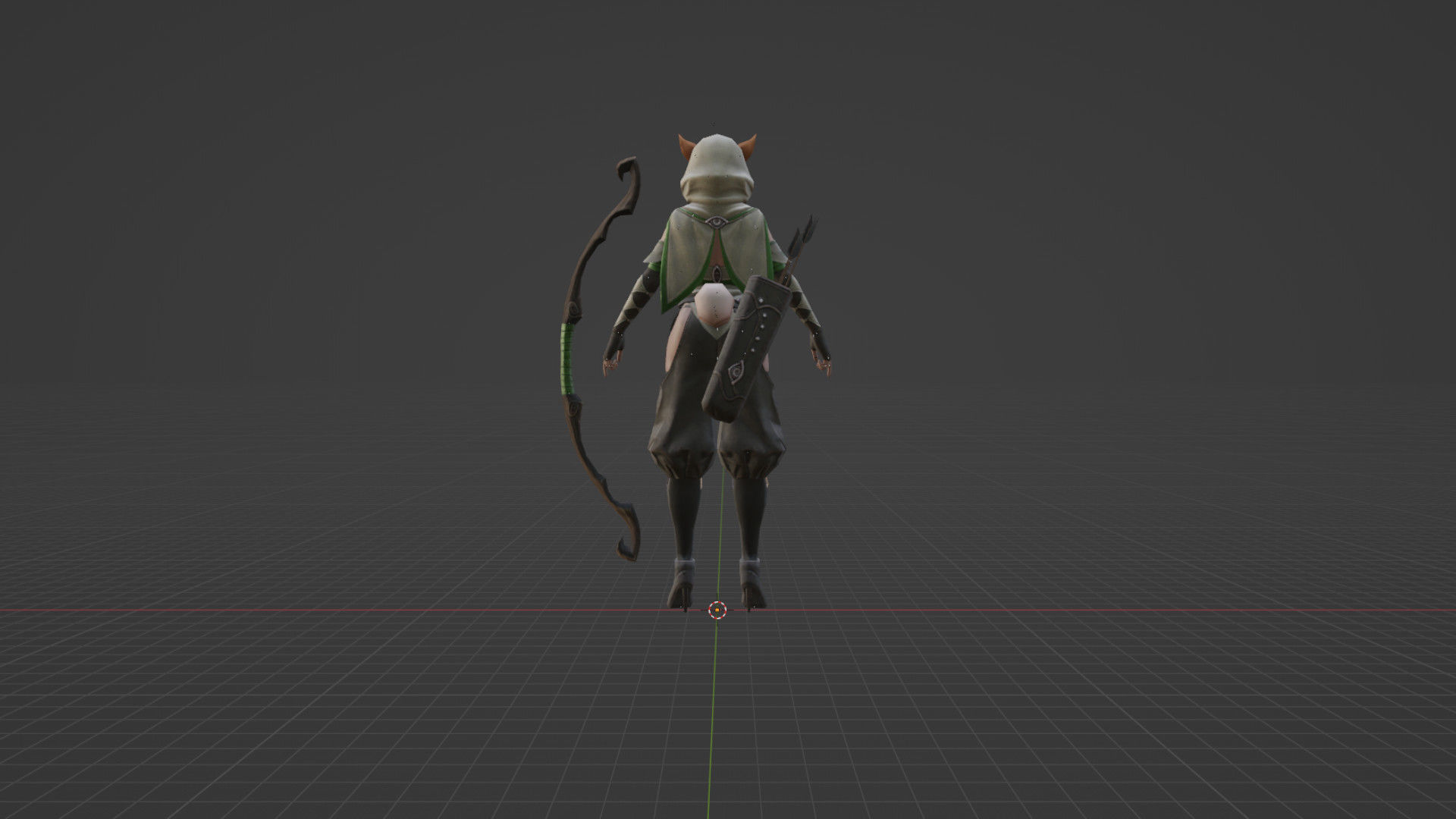 Bunny Girl Low-poly 3D model_4