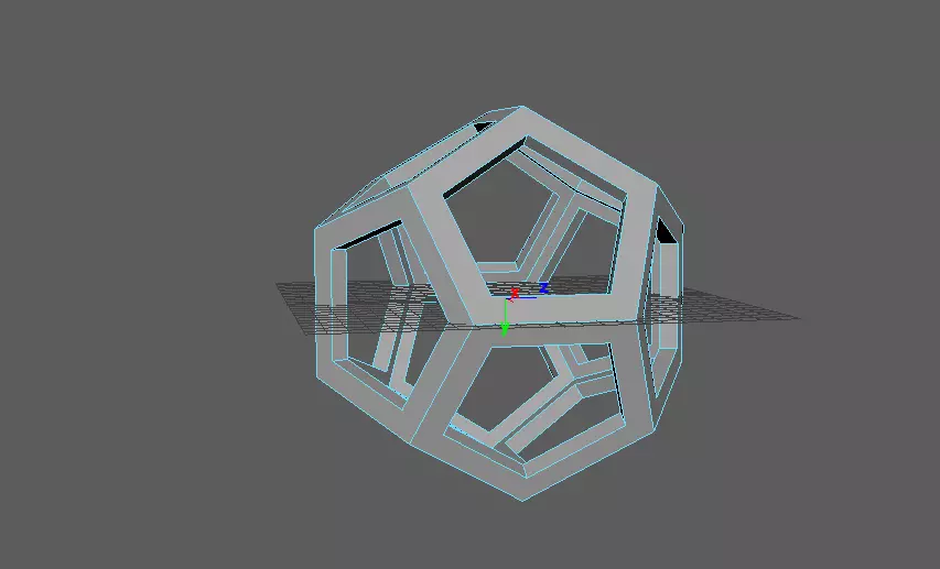 Platonic solid frame Free 3D model