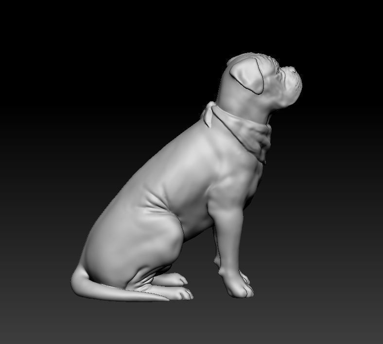 Dogue do Bordeaux 3D print model_5