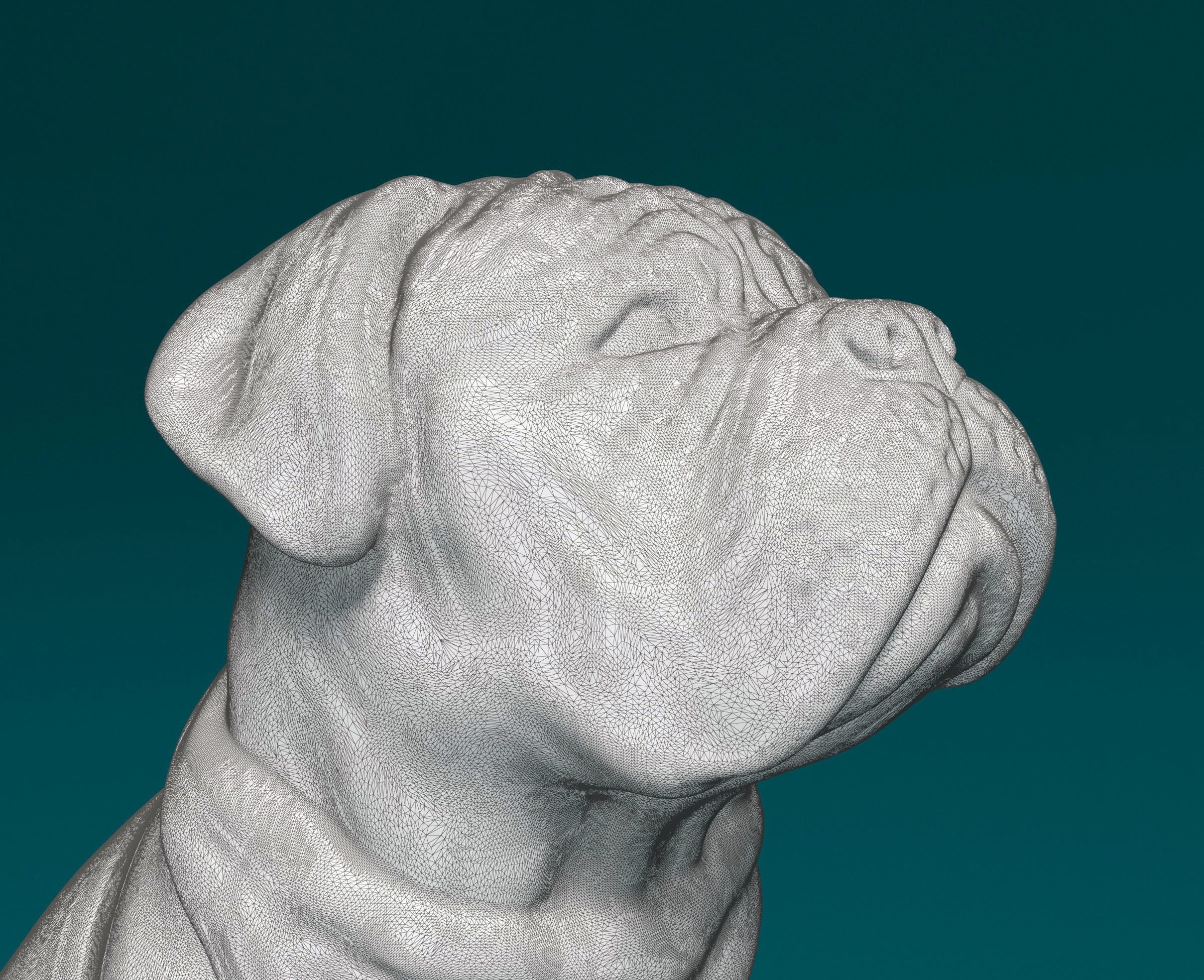 Dogue do Bordeaux 3D print model_7