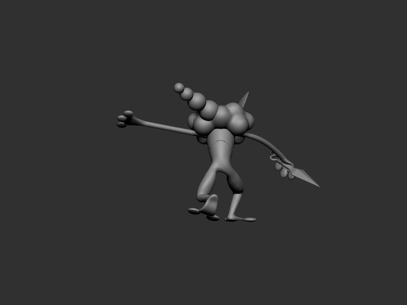 pokemon frogadier 3D print model_4