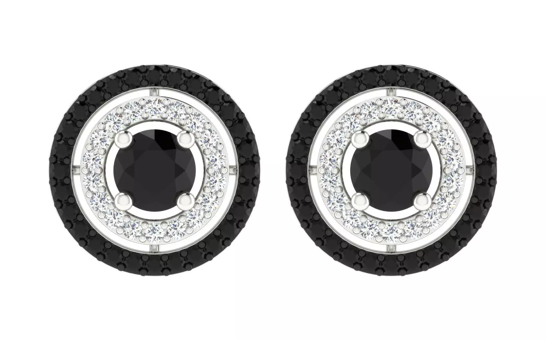 Women earrings 3D print model