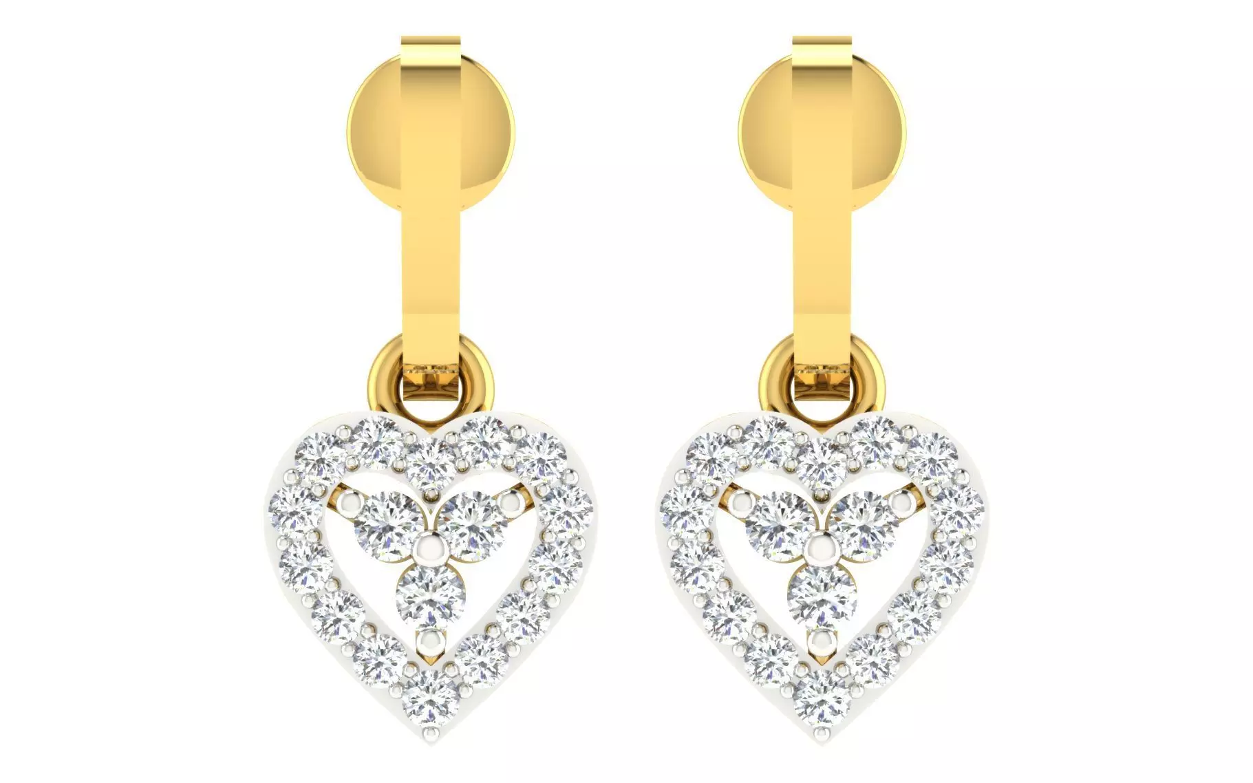 Women earrings 3D print model