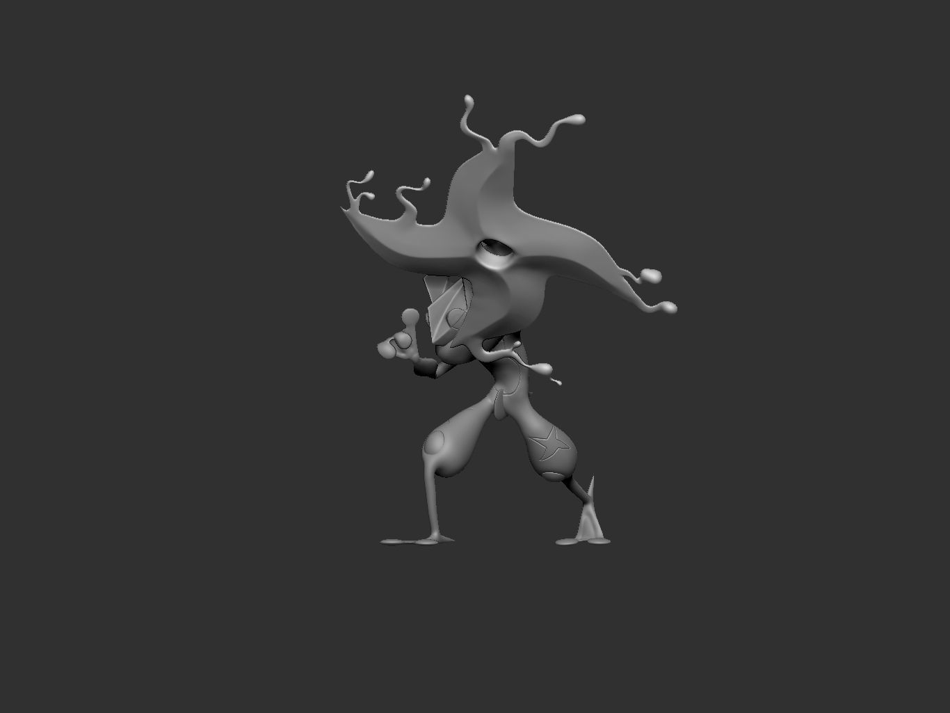 pokemon greninja 3D print model_10