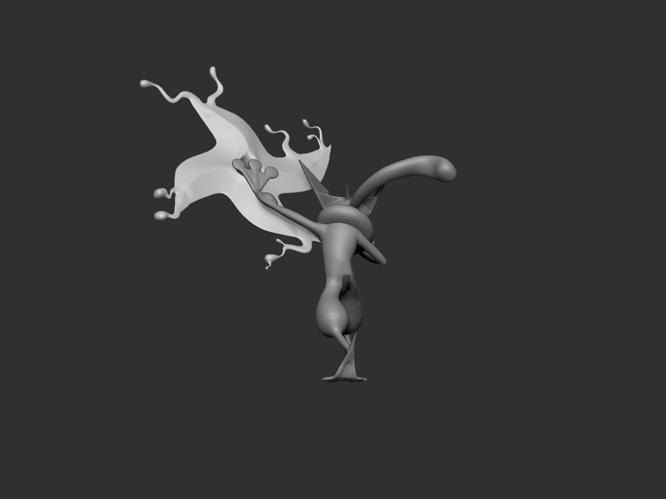 pokemon greninja 3D print model_16