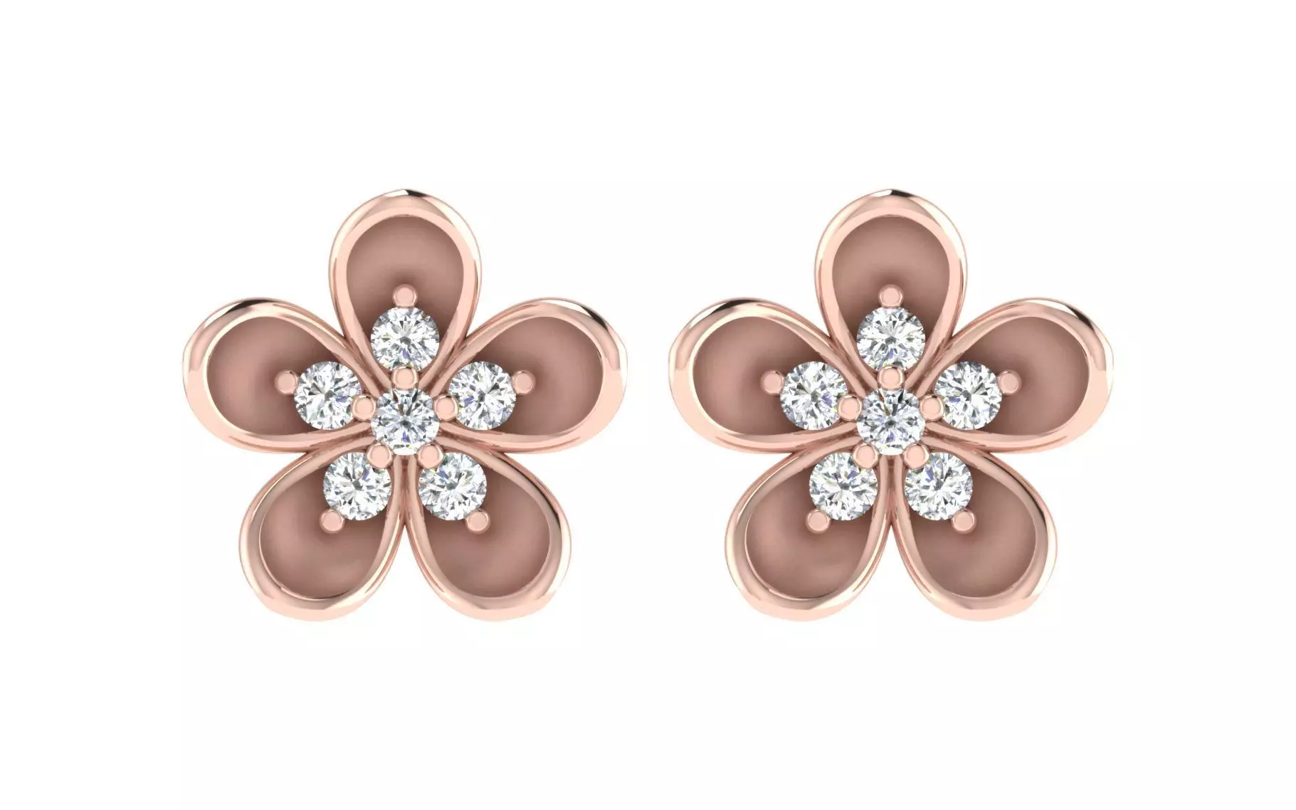 Women earrings 3D print model