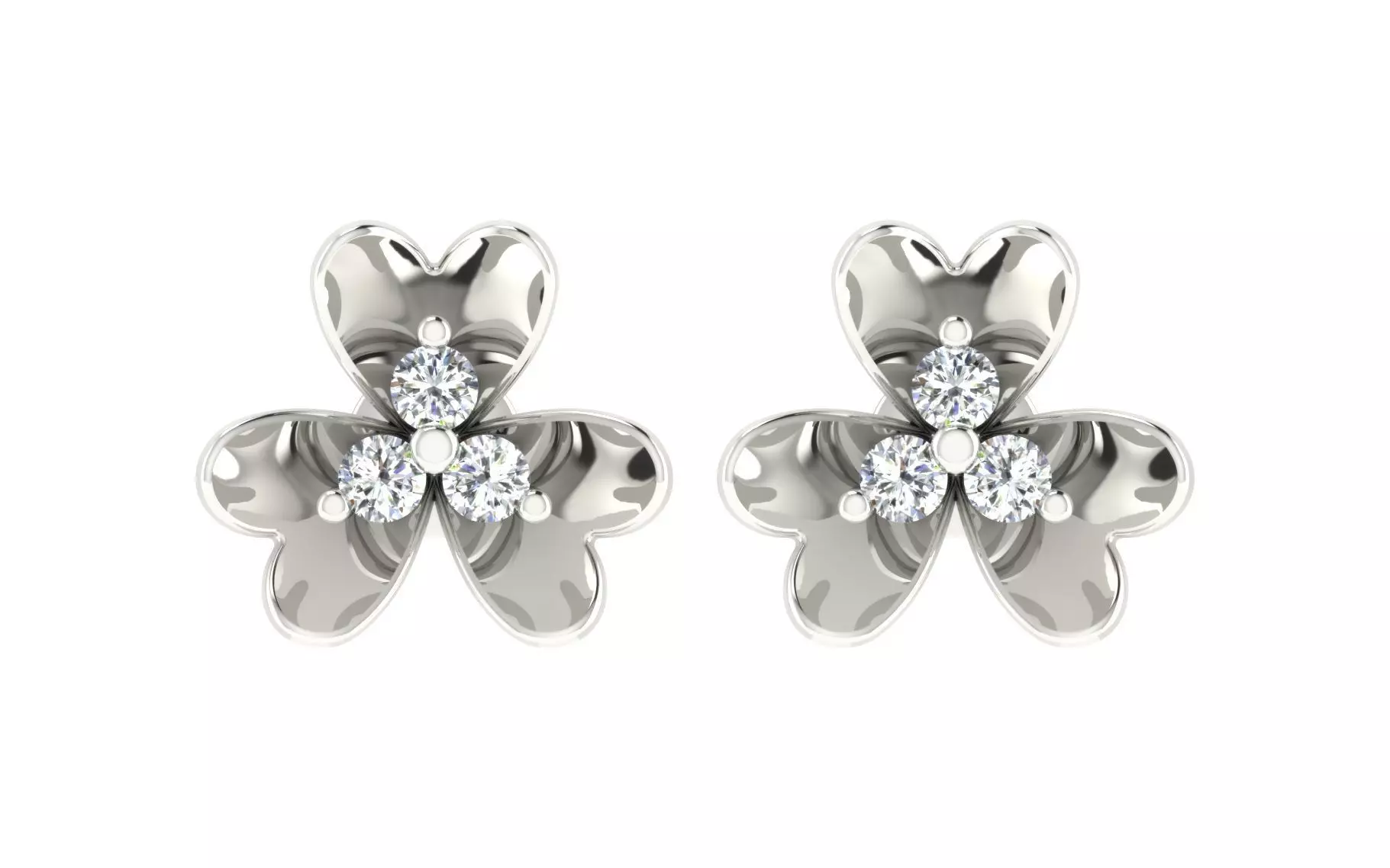 Women earrings 3D print model