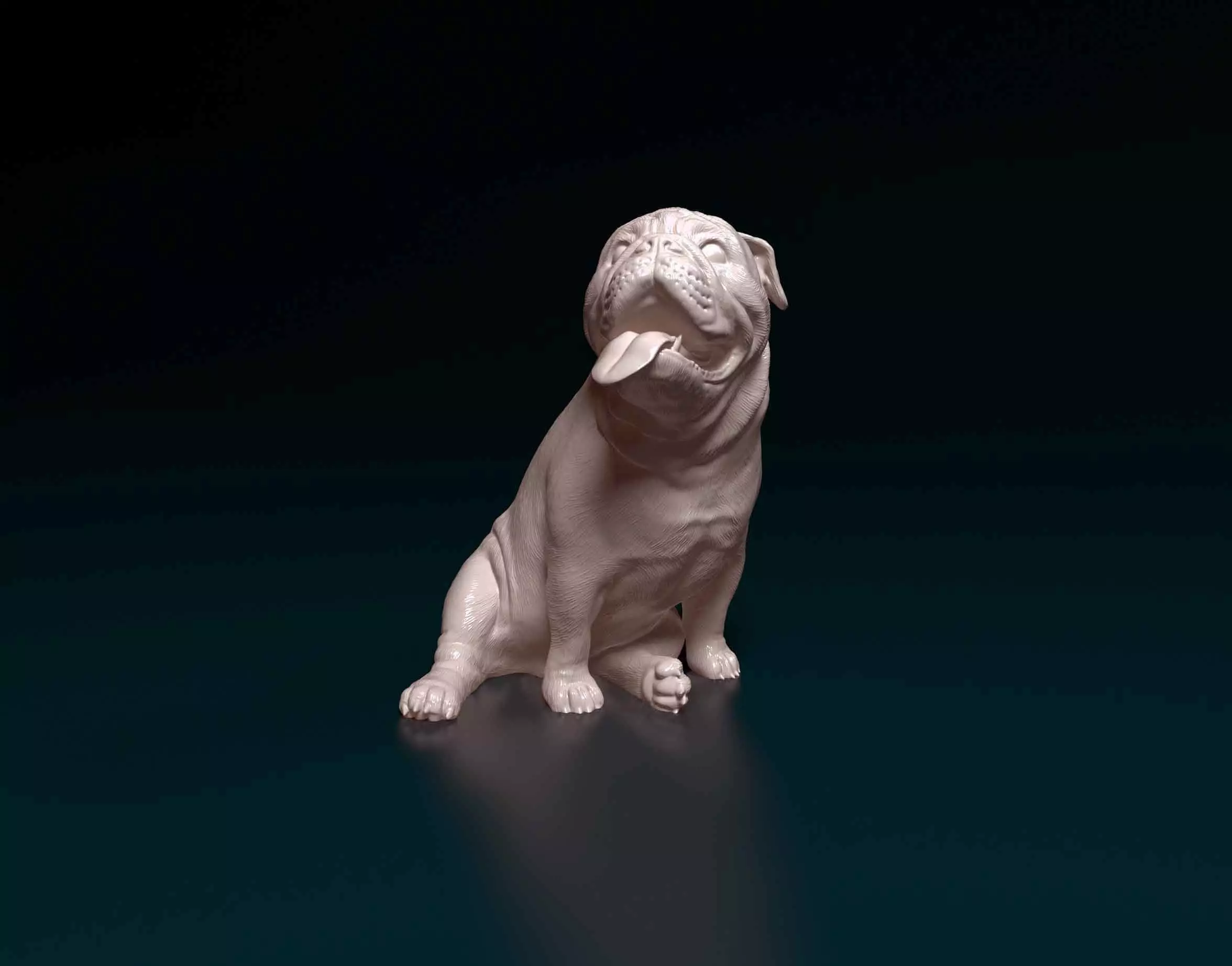 English Bulldog 3D print model_0