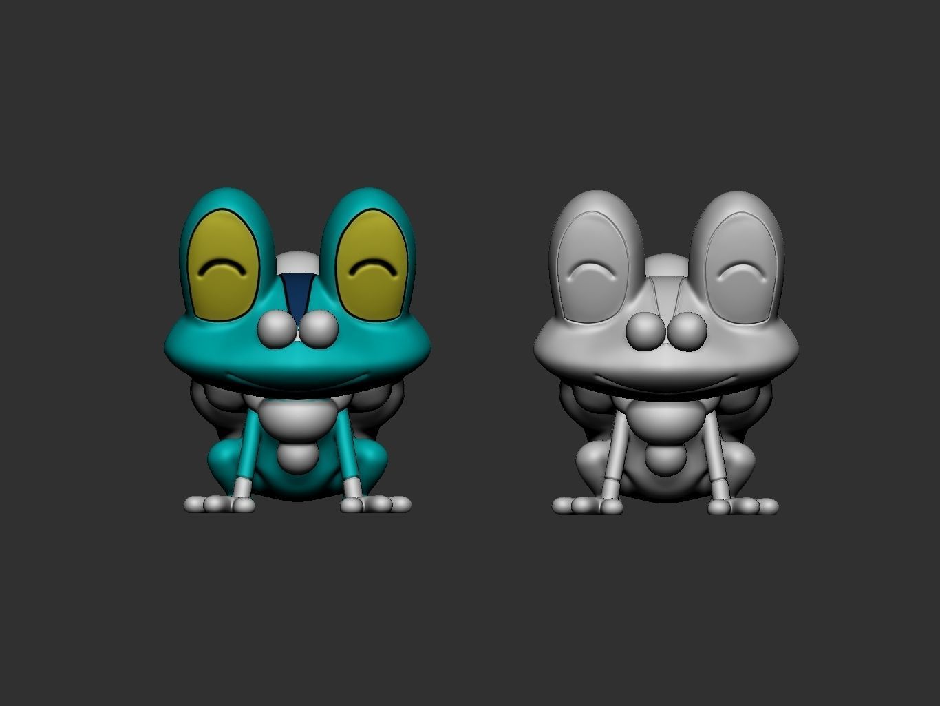 pokemon froakie evolution pack 3D print model_2