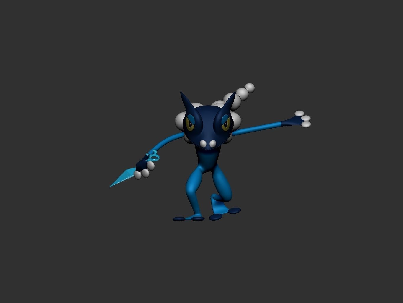 pokemon froakie evolution pack 3D print model_8