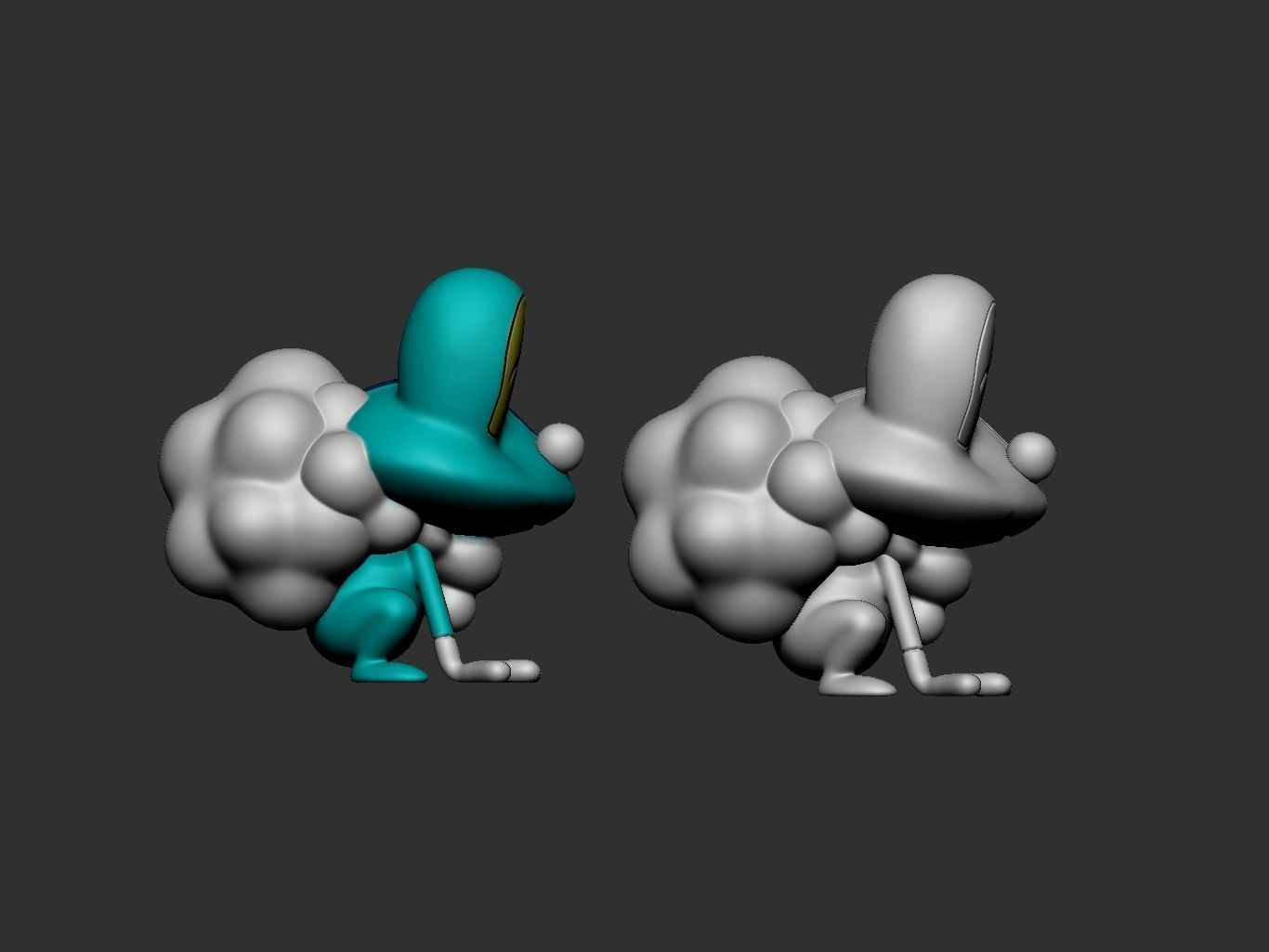 pokemon froakie evolution pack 3D print model_4