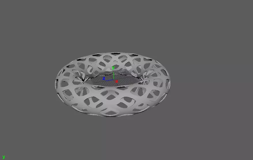 A Hollow out torus Free 3D model