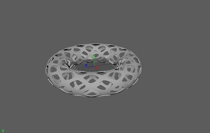A Hollow out torus Free 3D model