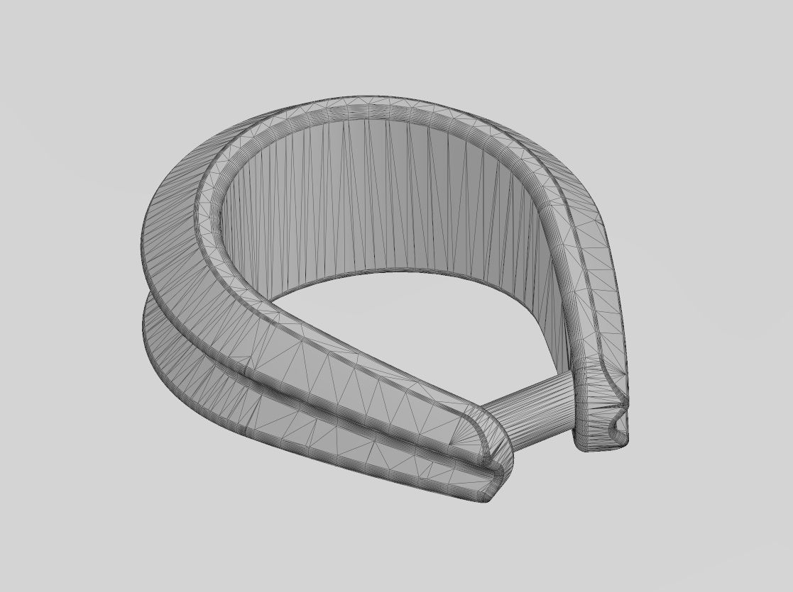 Double edge open loop bail mini set chain sizes 3to7mm 3D print model_14