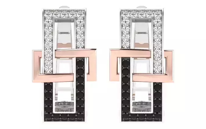 Women earrings 3D print model