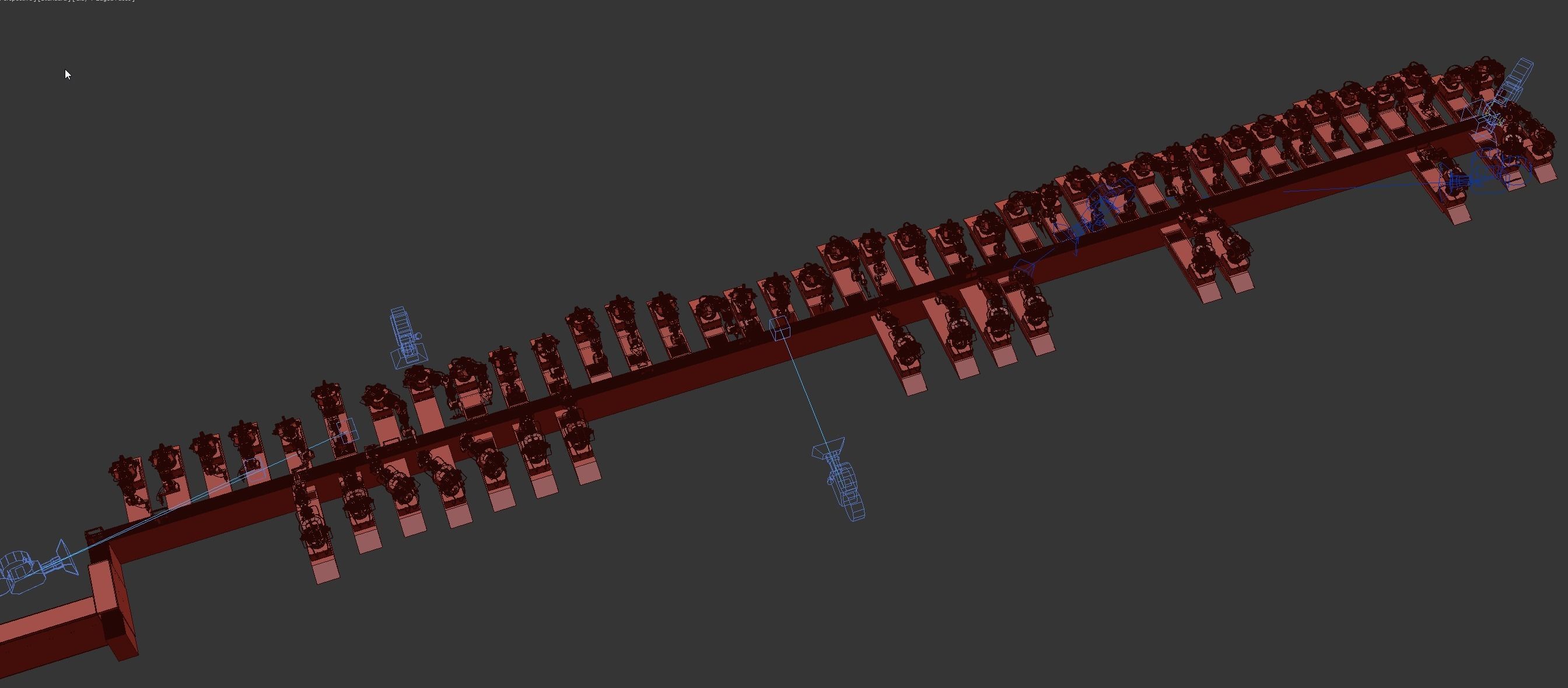 Industrial robots assembling 3D printers 3D model_14