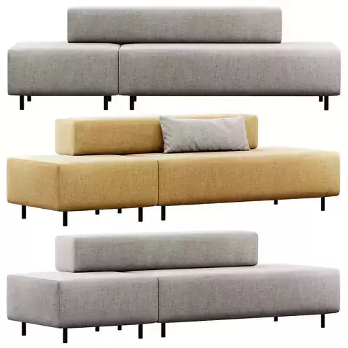 Block Party Lounge Sofa by Poppin