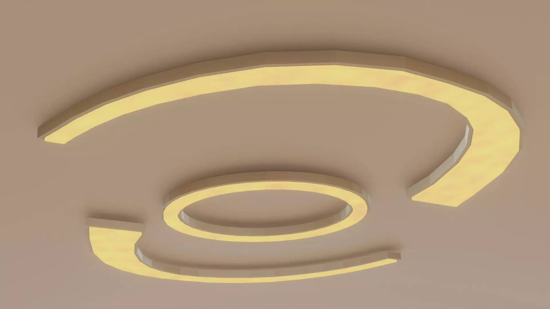 Ceiling Lamp LEDs Free low-poly 3D model