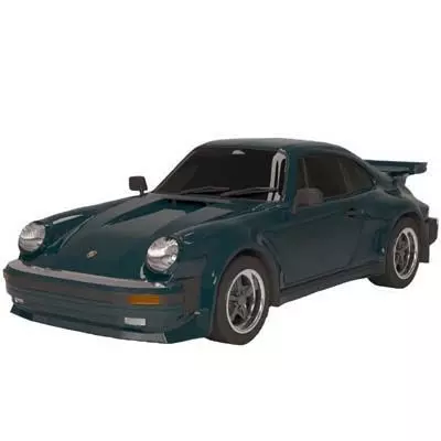 porsche carrera 911 turbo 1980 Low-poly 3D model