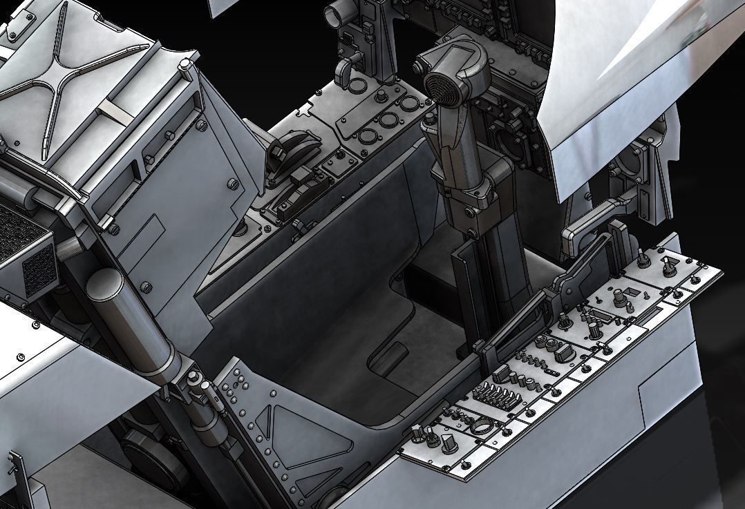 BOEING T45 Complete cockpit Stl files only 3D print model 3D print model_5