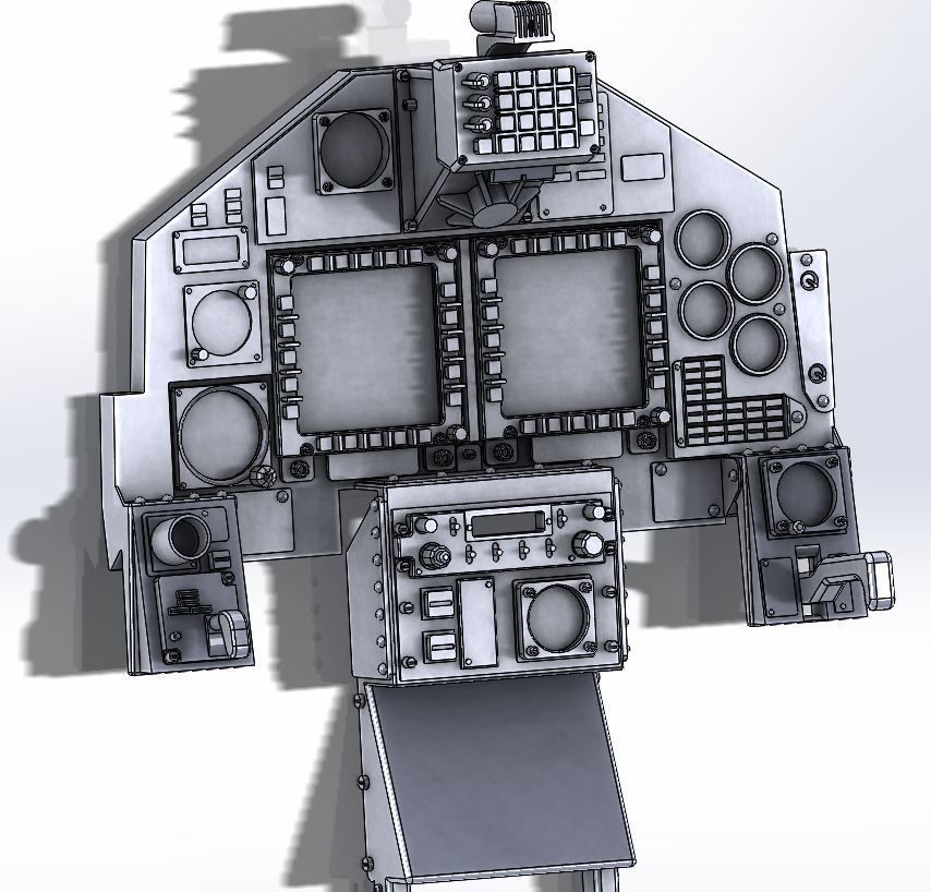 BOEING T45 Complete cockpit Stl files only 3D print model 3D print model_19